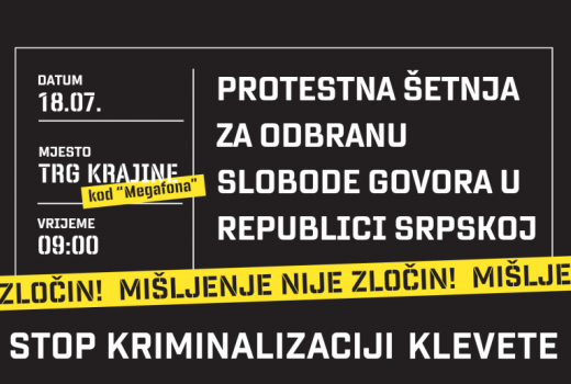 Organizatori pozivaju građane da se pridruže odbrani slobode govora