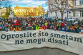 S protesta &quot;Oprostite što smetam ne mogu disati&quot; poručeno: Od ove teme nećemo nikad odustati